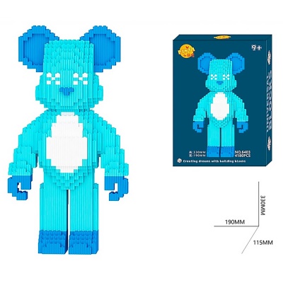 Конструктор 3D Медведь синий 4180 деталей 3D6403 2