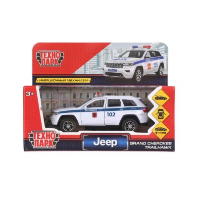 Машина Jeep Grand Cherokee Полиция Технопарк CHEROKEE-12POL-WH 3