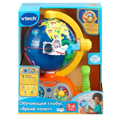 Развивающая игрушка Обучающий глобус Яркий полёт VTech 80-197826