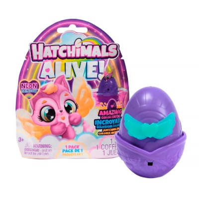 Фигурка сюрприз Хэтчималс в яйце неоновая коллекция Hatchimals Spin Master 64454 5