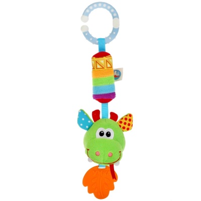 Текстильная игрушка-погремушка Дракон пищалка Умка RBT-DINO