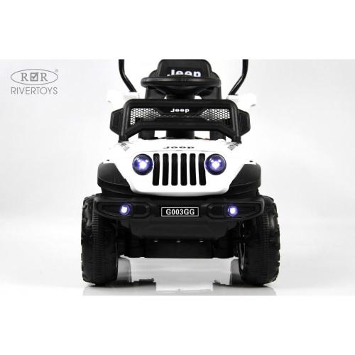 Детский электромобиль RiverToys G003GG белый фото 2