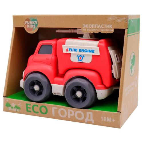 Эко машинка Пожарная 18 см Funky Toys FT0278082 красная фото 2