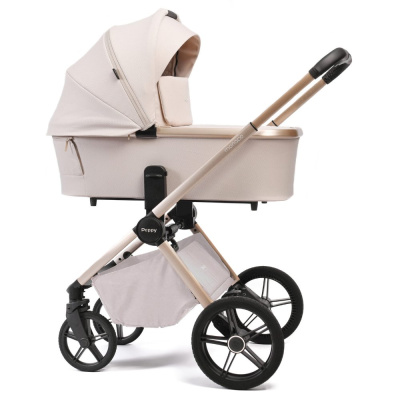 Коляска 2 в 1 Peppy Monaco Plus Beige рама бежевая 02