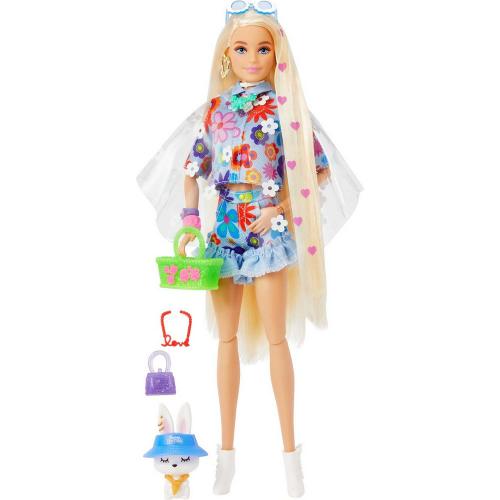 Кукла Barbie Экстра в одежде с цветочным принтом Barbie HDJ45