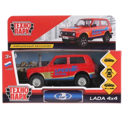 Металлическая машинка Lada 4 x 4 Спорт Технопарк LADA4X4-S 02