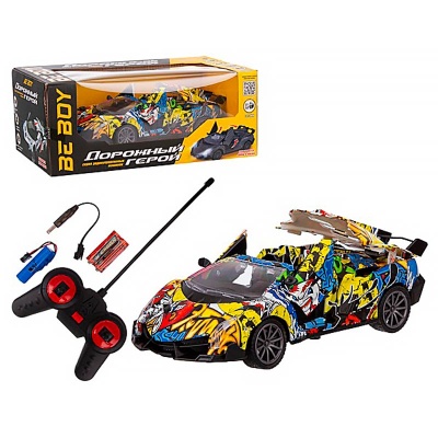 Машинка радиоуправляемая двери открываются световые эффекты BeBoy IT108850 2