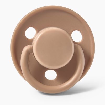 Соска пустышка латексная в контейнере 6-12 месяцев Happy Baby 13042 brown