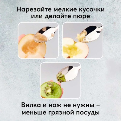 Ложка для кормления двусторонняя Happy Baby 15066 3