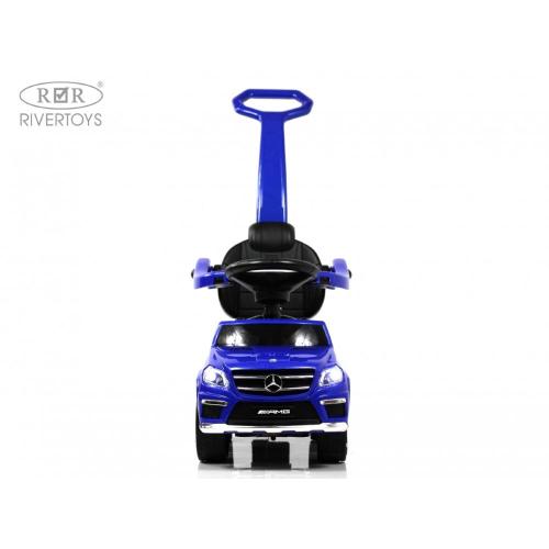 Детский толокар Mercedes-Benz GL63 RiverToys A888AA-M синий фото 9