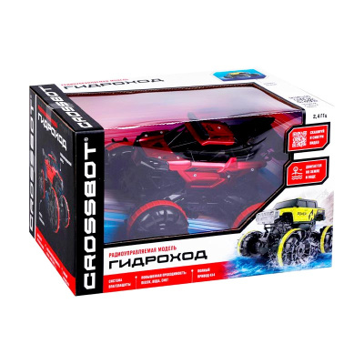 Машинка на пульте  Гидроход 4х4 плавает по воде двигается по земле Crossbot 870962 3