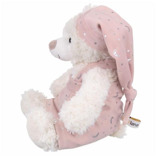 Мягкая игрушка Мишка в розовом ночном колпаке и комбинезоне 20 см Relana RL24057-20 фото 3
