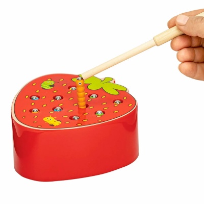 Магнитная рыбалка сортер Червяки в клубнике Brauberg Kids 665245 3