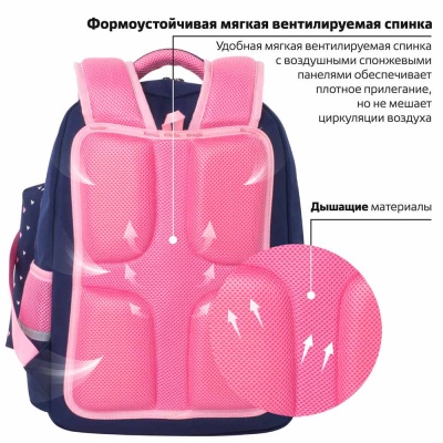 Рюкзак Pink bow Complete с пеналом в комплекте Юнландия 229972 2