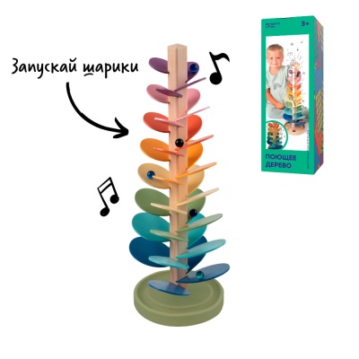 Акустическая деревянная игрушка Поющее дерево Простые правила BD-1001 2