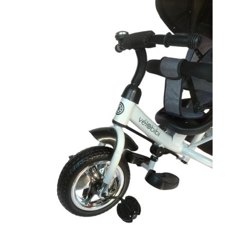 Велосипед трёхколёсный с родительской ручкой Velobibi Венера ВЛ-0686 графит фото 4