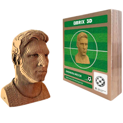 Картонный 3D-конструктор Лионель Месси QBRIX 20052 2