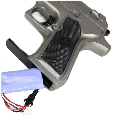 Орбиз пистолет Beretta M92 Наша игрушка А004А6 серебристый 3