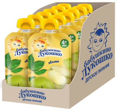 Пюре Яблоко 90 г с 4 месяцев Бабушкино Лукошко 3