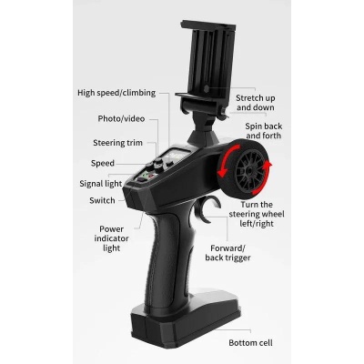 Машинка на радиоуправлении Следопыт с FPV HD WIFI камерой WPL CX002-C-Y 05