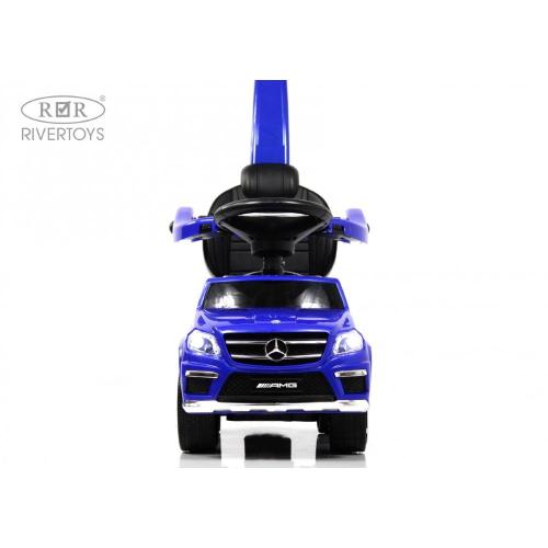 Детский толокар Mercedes-Benz GL63 RiverToys A888AA-M синий фото 2