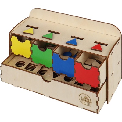 Игрушка развивающая Сортер Умная шкатулка 4в1 Рыжий кот СР00006 2