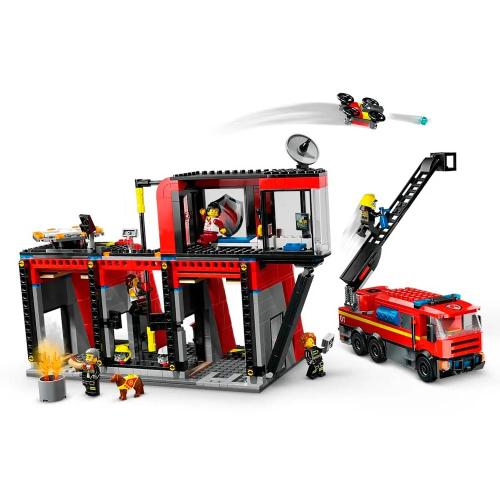 Конструктор Lego City 60414 Пожарная часть с пожарной машиной фото 2
