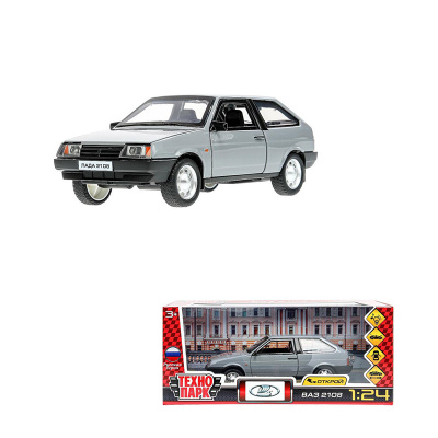 Машинка модель ВАЗ 2108  Технопарк 2108-124SL-GY LADA 4