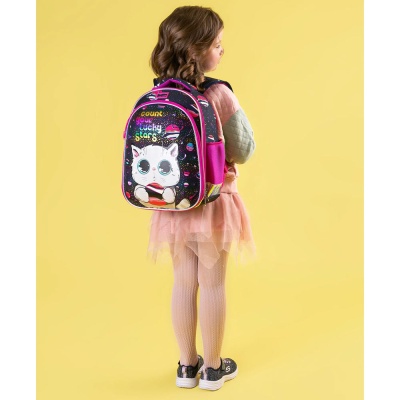 Школьный ранец с кодовым замком Кот с планетой Seventeen АХ-SKJB-UTB-866L 3