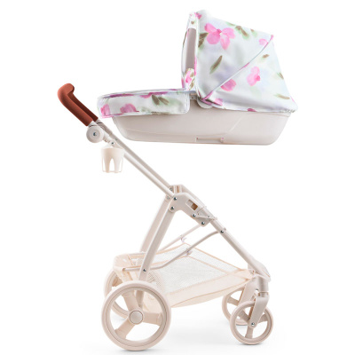 Игрушечная коляска для кукол Эшли Happy Baby 331956 сиреневые цветы 3