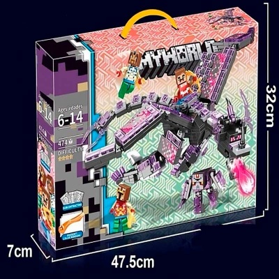 Конструктор My World Майнкрафт Дракон 474 детали LB1193 2