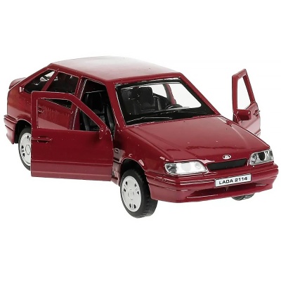Машина металлическая инерционная Lada 2114 Samara 12 см Технопарк 2114-12-PRL 2