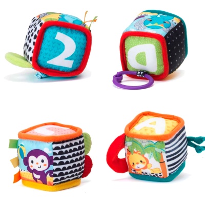 Игровой набор Подвесные мягкие кубики Infantino 306606 Игровой набор Подвесные мягкие кубики Infantino 306606