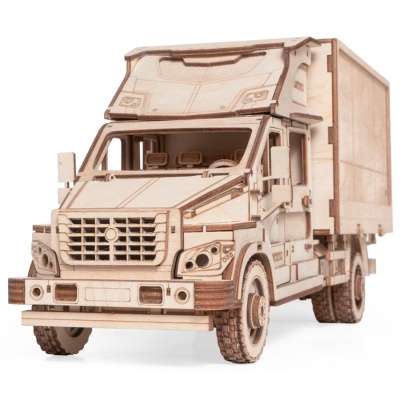 Конструктор 3D деревянный Фургон Лито 240 деталей Lemmo 0142 4