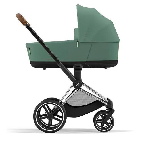 Коляска 2 в 1 Cybex Priam IV Chrome Brown Leaf Green фото 2