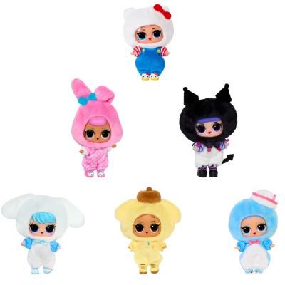 Двусторонняя плюшевая игрушка с куклой ЛОЛ Сюрпрайз Hello Kitty & Friends MGA 70777 5
