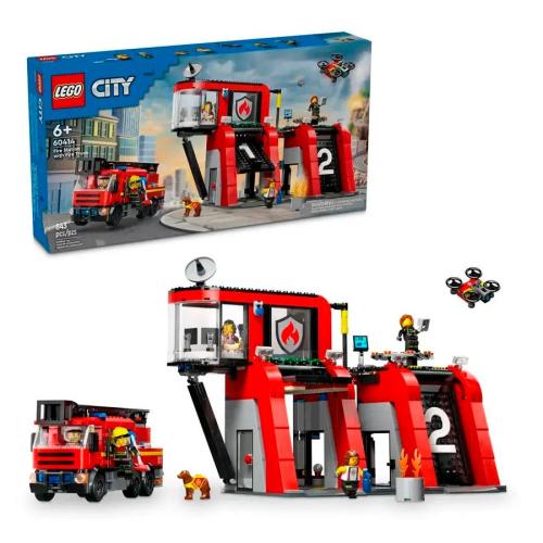 Конструктор Lego City 60414 Пожарная часть с пожарной машиной фото 6