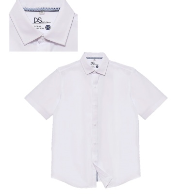 Рубашка школьная для мальчика Deloras C71855S белая 3