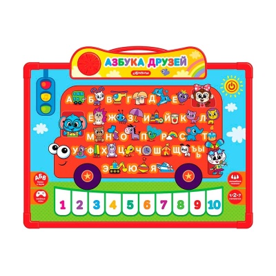 Говорящая доска для обучения и рисования Азбука друзей Азбукварик 3022 1