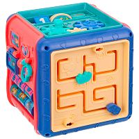 Куб логический сортер шестерёнки часики, лабиринт головоломка Elefantino IT108352