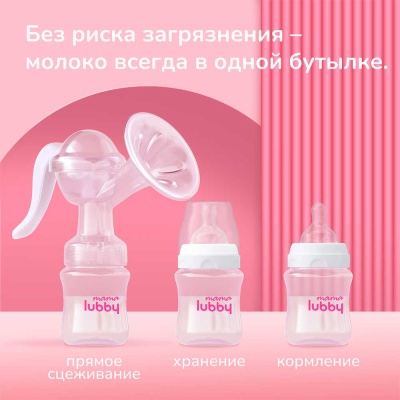 Молокоотсос ручной Mama Lubby 29843