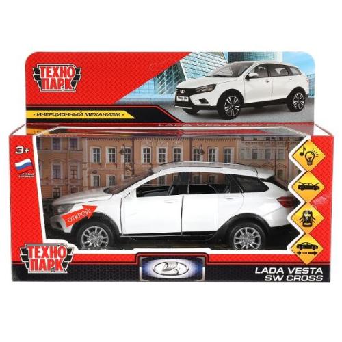 Игрушка Машина металлическая Lada Vesta SW Cross Технопарк VESTASWCR-124SL-WHPRL