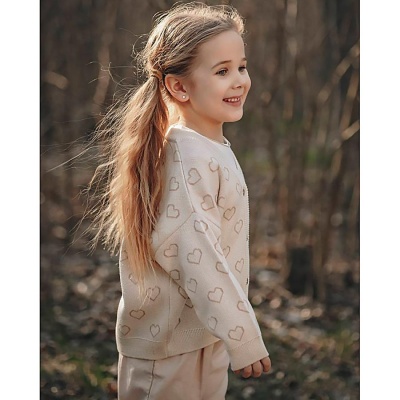 Джемпер Сердечки для девочки Наследникъ НВ-МТ-017-НТ 4