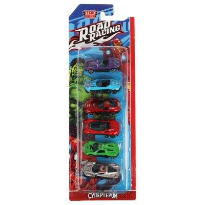 Набор металлических машинок Road Racing Суперкар Технопарк RR-SET-328-R 04