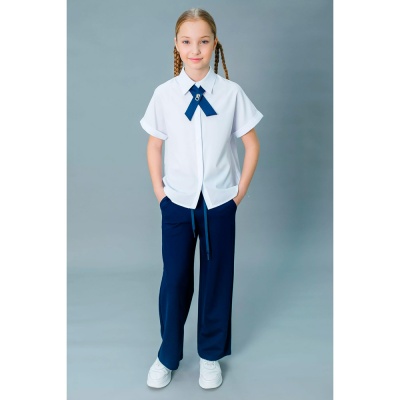 Блузка школьная для девочки Deloras C64207S белая 2