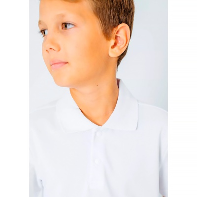 Рубашка поло школьная для мальчика Deloras Z71615S-25 белая 3