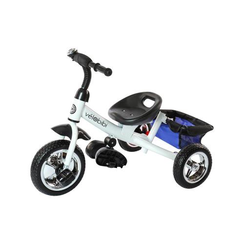Велосипед трёхколёсный с родительской ручкой Velobibi Венера ВЛ-0872 синий фото 2
