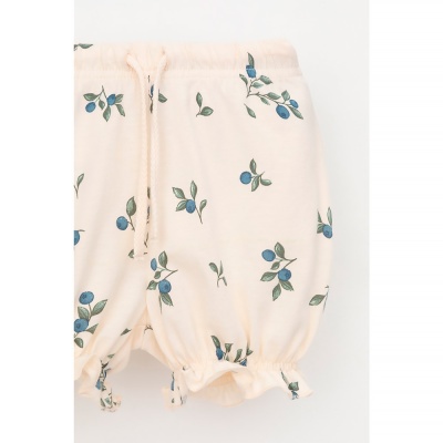 Шорты для девочки Crockid КР 400683 айвори голубика к561 3