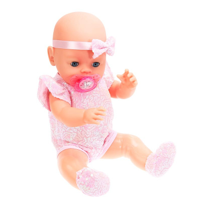 Пупс интерактивный Анечка Pink Карапуз Y40BB-PINK-24-RU-25-NW 2
