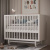 Кроватка с продольным маятником Incanto Cambridge KR-0010/10 белый/белый